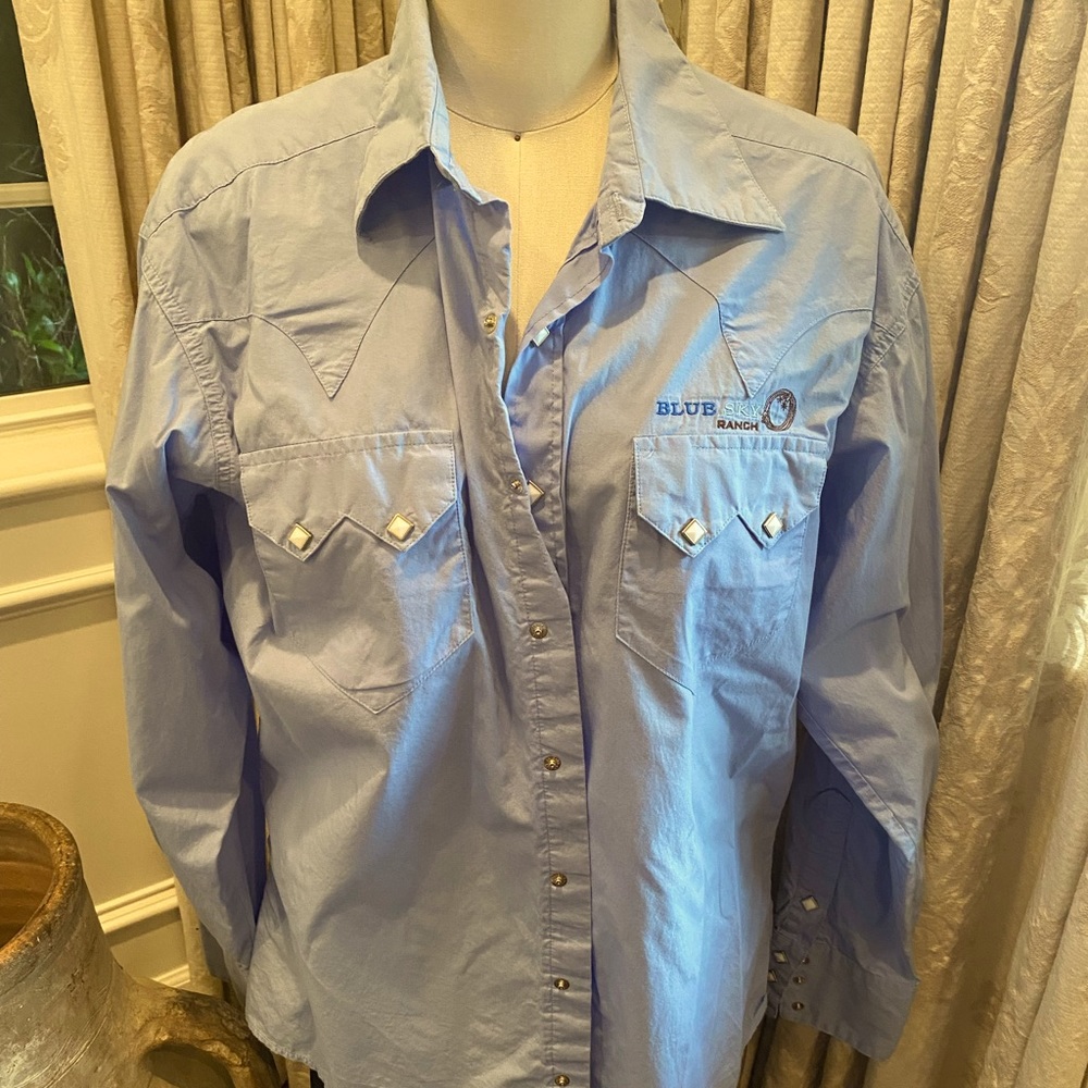 Blue Sky Ranch Vintage Western Rockmount Ranch Wear Authentic Men’s Shirt